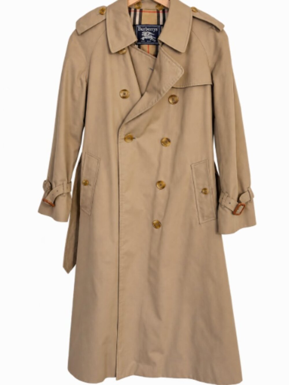 Vintage Burberrys Made in England Classic Beige Trench Coat – Authentic